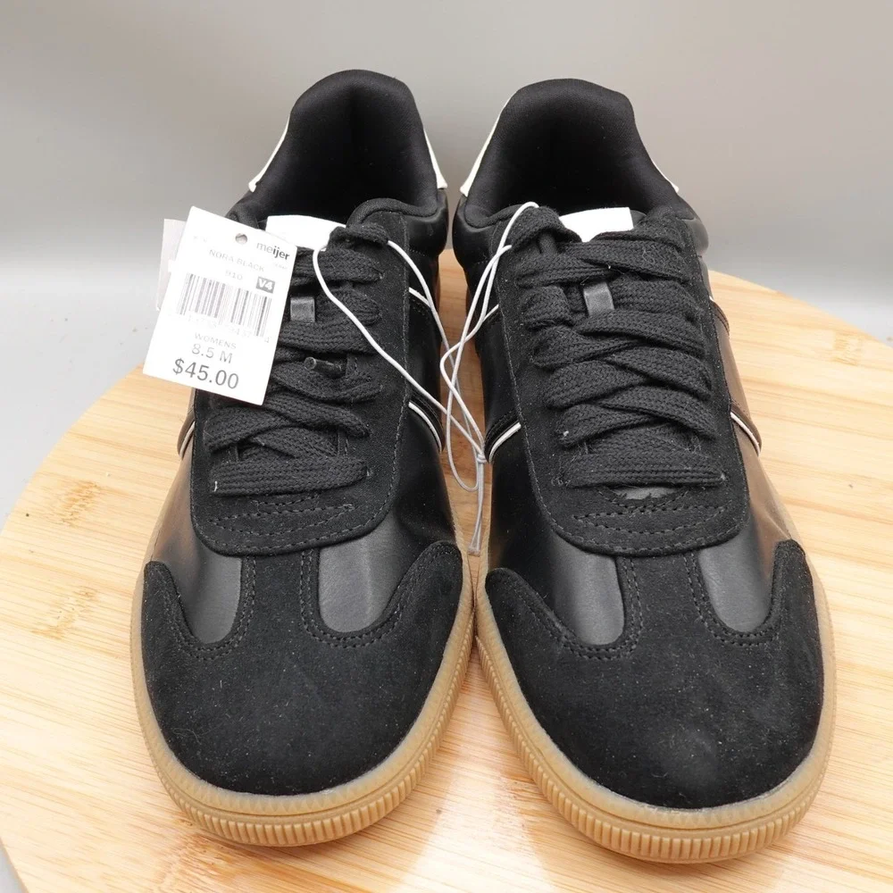 Falls Creek Women's Size 8.5 M Black Nora Sneakers Gum NWT 45 MSRP‎